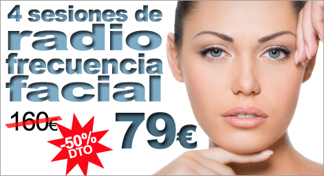 4 SESIONES DE RADIOFRECUENCIA FACIAL por 79€